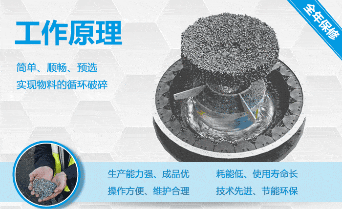 沖擊式制砂機破碎粒度均勻，粒形好看