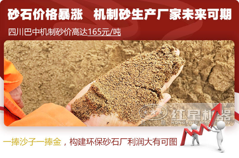 機(jī)制砂價(jià)格上漲，合理構(gòu)建環(huán)保砂石廠更賺錢