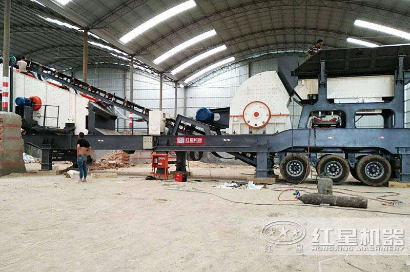 移動式錘破機占地面積小，減少投入成本5%